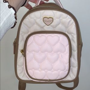 Betsey Johnson Mini Leather Backpack